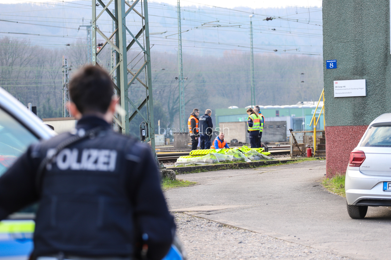 Schwerer Arbeitsunfall am Güterbahnhof Hagen-Vorhalle – Rettungshubschrauber im Einsatz